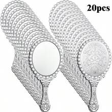 1/4/10/20pcs Retro Handheld Makeup Mirrors Set, With Small Gold/Silver/Rose Gold Embossed Design, Portable Compact Mirrors, Suitable For Princess Theme Party And Travel,Giveaways,Travel,Cheap Stuff,Travel Essential - Multicolor - View 14