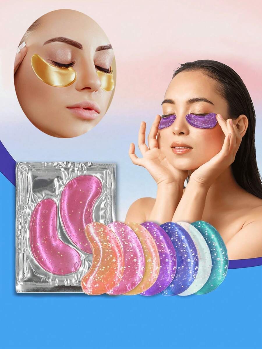 20pcs (10 Pairs) Gel Eye Ice Packs, Eye Care, Reduce Dark Circles, Gel Eye Mask, Suitable As Gifts For Halloween, Christmas, New Year, Mother's Day, Father's Day And Valentine's Day, Halloween Gift, Christmas Gift (Bride, Eye Mask, Hen Do Bags Fillers, Beauty, Face Mask, Valentine's Day) - Multiple Colors/random Styles - View 1