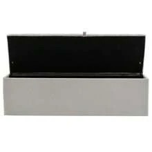 Upholstered Linen Bench, 141 X 41.5 X 47 Cm (L X W X H), Padded Seat, Bed Stool, Bench With Storage Space, Light Grey - Light Grey - View 6