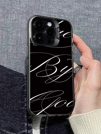 La nueva serie de fundas de teléfono creativas y de moda con láser IMD, elegantes y lujosas con caligrafía cursiva negra y blanca, patrones de arte minimalista, fundas de teléfono híbridas clásicas con resistencia a los golpes y antideslizantes, compatibles con 17/17Air/17Pro/17ProMax, 16/16Plus/16ProMax, 15.14, 13, 12, 11 Series, adecuadas para Galaxy S22, S23, S24, S25 PLUS ULTRA Series, regalo de Pascua, decoración de Navidad/Halloween/regalo de cumpleaños, pareja, novia, novio, amigo o para ti mismo.