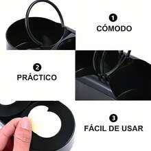 Portavasos doble, almacenamiento en el coche, diseño moderno, diseño minimalista, puede colocar vasos - 1 - Ver 10