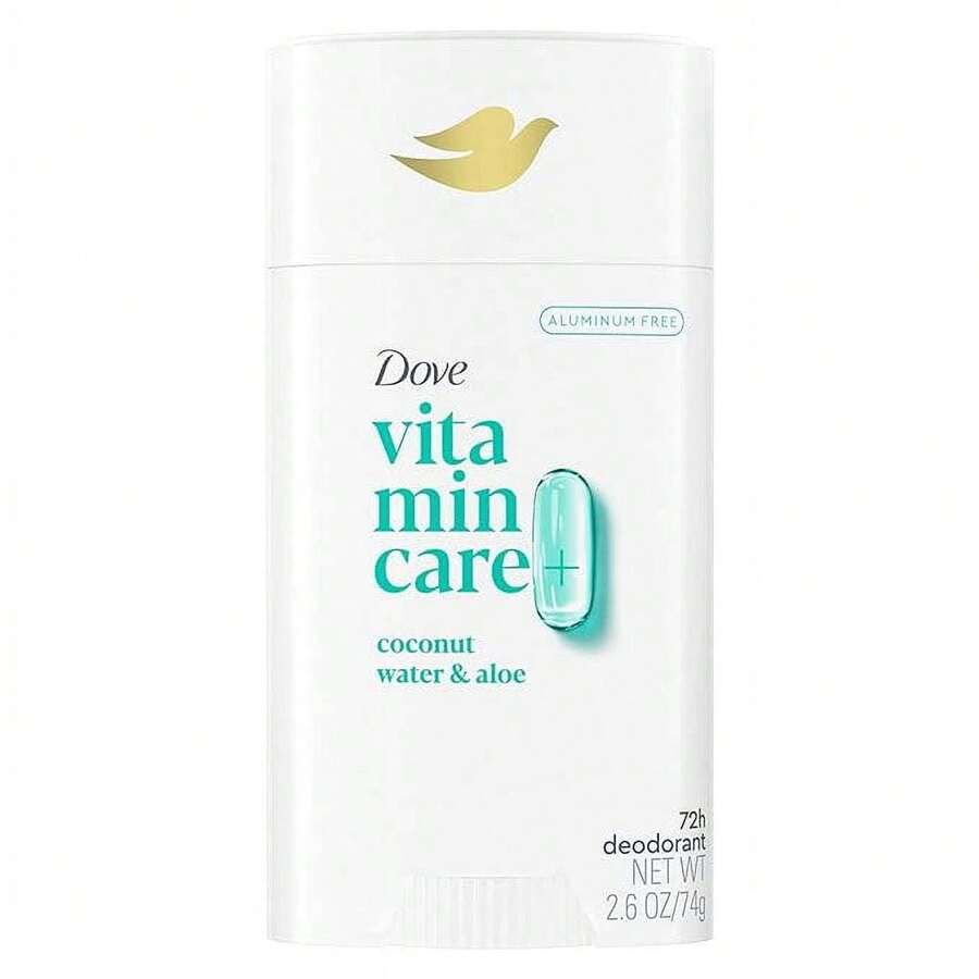 Dove VitaminCare+ Aluminum Free Deodorant Stick Coconut Water & Aloe For 72H Odor Protection Breathable Deodorant For Women 2.6 Oz - 多樣化香型 - 查看 1