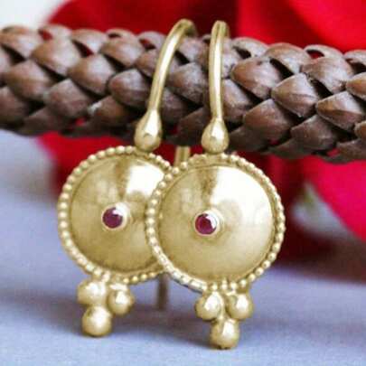 Vintage Gold Water Drop Earrings, Bohemian Style, Exquisite And Unique Earrings