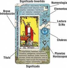 Cartas de Tarot - Cartas Tarot Principiantes Español - No Necesita Libro Guía - Baraja de Aprendizaje de Lectura Fácil y Rápida con Significados Escritos - Horoscopos, Planetas y Chakras (Español) - Inglés - Ver 2