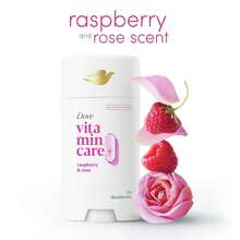 Dove VitaminCare+ No White Marks Women's Deodorant Stick Raspberry & Rose Aluminum Free, 2.6 Oz - Multi Scents - View 2