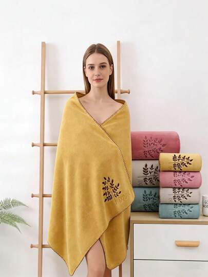 1/3pcs Prosperity Tree Thick 40*80cm Bath Towel/80*160cm Bath Sheet, Coral Fleece Super Soft Absorbent Quick Dry Towel For Bathroom, Hotel, Gym, Travel, Gift, Salon, Sports, Outdoor, Beach, School, Back To School, Travel Accessories, Home Essentials