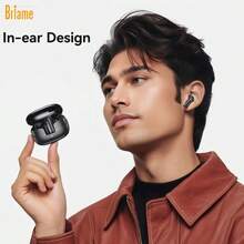 Briame 无线耳机，带麦克风，运动跑步入耳式耳机，150mAh 电池，翻盖式设计 - 查看 5