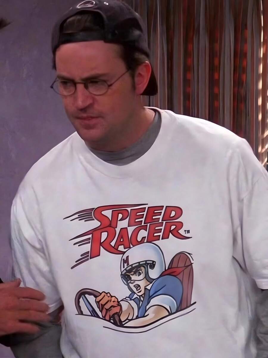 1PC Speed Racer Retro Anime Cartoon Graphic Women's T-Shirt Short Sleeve Tee Top - White - View 1