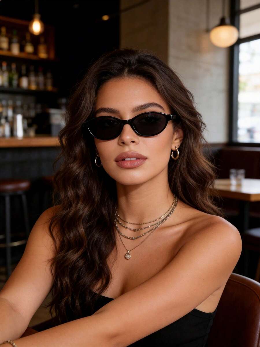 1副男女通用时尚塑料眼镜，豹纹图案，休闲风格，方形镜框，适合日常佩戴、搭配服装、街头摄影、夏季海滩、派对、徒步旅行，是必备时尚配饰，也是节日送礼佳品，适合所有脸型，高品质眼镜 - 1PC黑框灰片 - 查看 1