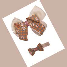 Children's Hair Bows, Duckbill Clips, 2 Units - Unta - View 4