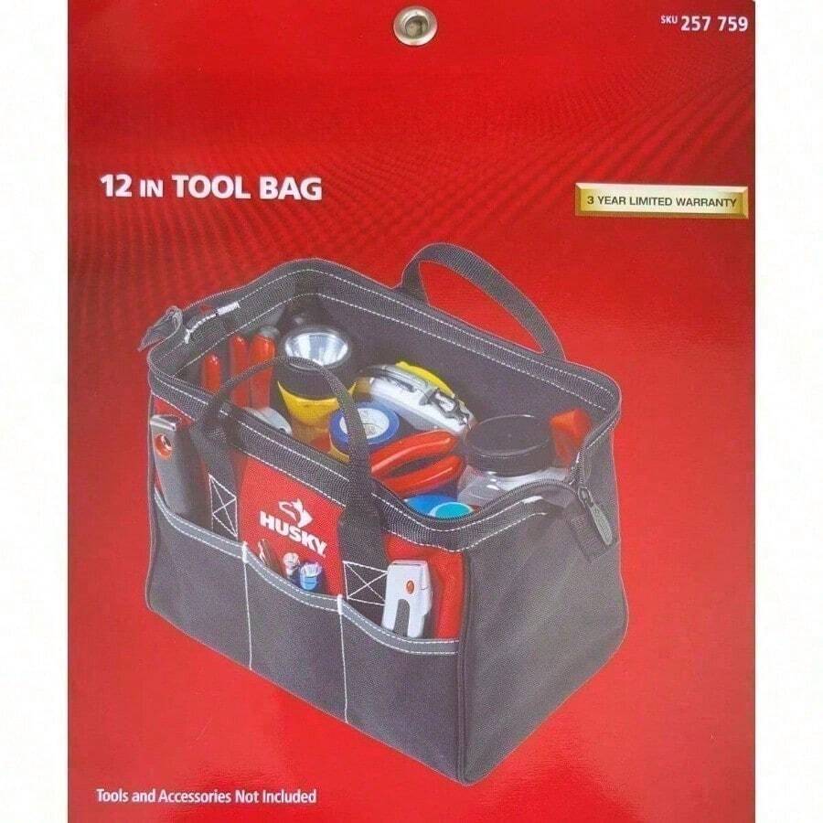 Bolsa de herramientas Husky de 12 pulgadas con resistencia al agua.bolsas de plástico/bolsa para herramienta/caja de herramientas - Bolsa de herramientas de 12 pulgadas - Ver 1
