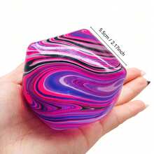 1/3个流动质感棉花糖挤压玩具，N-Eedoh 减压玩具，N-Ee Doh 棉花糖挤压玩具，慢回弹，适合生日、节日、派对、爱好、收藏、派对用品、青少年创意玩具、可变形橡皮泥玩具（不含包装盒），复活节篮子填充物，复活节彩蛋填充物，挤压玩具，复活节彩蛋，派对礼品，复活节玩具 - 彩色 - 查看 3