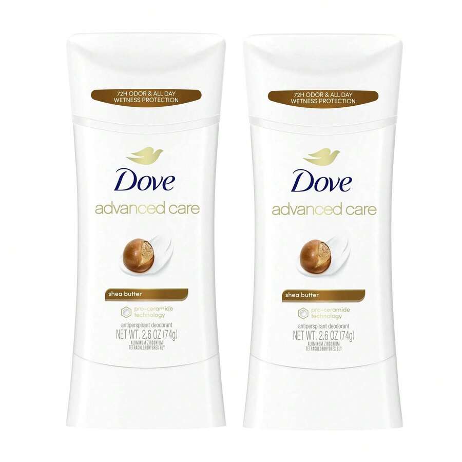 Dove Advanced Care Women's Antiperspirant Deodorant Stick Pro Ceramide Shea Butter, 2.6 Oz Twin Pack - 多樣化香型 - 查看 1