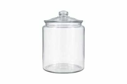 Premium 1.9L Thick Glass Storage Kitchen Jar With Airtight Lid