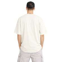Men's Oversized Cotton T-Shirt Ideal For Gym And Sports Plain Crew Neck - Off-white - View 2