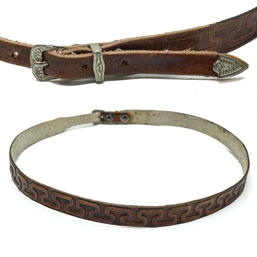 Atrevidu's Leather Hat Band - Caramelo±Grega±M - View 1