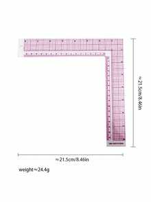 专业缝纫尺套装 - L 型尺、法式曲线尺和 90 度尺，用于精准的服装制版和服装设计 - 随机款式 - 均碼 - 查看 6
