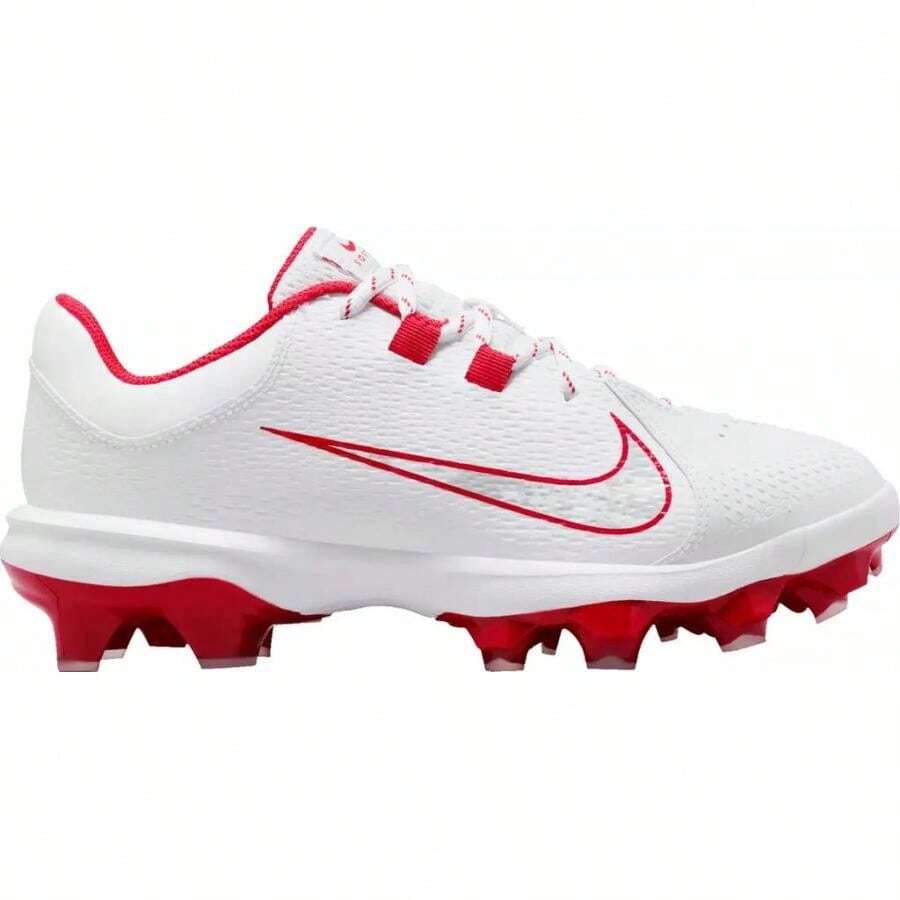 Nike Women's Hyperdiamond 4 Pro MCS Softball Cleats |  | Men Baseball Shoes - White/University Red/Platinum - View 1