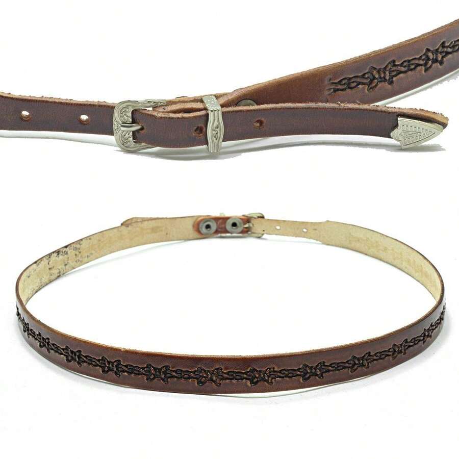 Atrevidu's Leather Hat Band - Caramelo±Arame±M - View 1