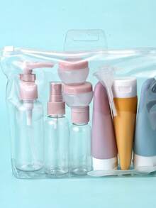 11pcs/Set Travel Bottles, Reusable Spray Bottles, Leak-Proof Travel Containers For Shampoo, Conditioner, Liquids, Lotions, Body Wash, Essential For Business Travel, Back To School Or Personal Trip,Set - View 9