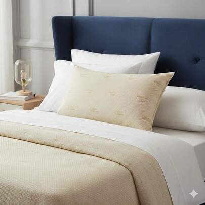 Visco Memory Foam Pillow – Ergonomic Neck Support For Better Sleep