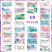 Estune 240 Pcs Bible Verse Cards With Full Scripture Bulk Mini Prayer Cards Women Men With Assorted Motivational Inspirational Gospels Quote Bulk For Friend Religious Christian Gift(Bright Style) - ColorA - 查看 4