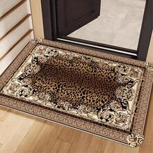 Retro Leopard Print Flannel Carpet, 2D Digital Printing, Non-Slip Rubber Bottom, Multiple Sizes Available. Suitable For All Seasons, Washable, Machine Washable, Comfortable, Unique, Suitable For Him, Her, Family Members, Boyfriend, Girlfriend, Father, Family Members, Mother, Lover, Daughter, Son, Grandfather, Grandmother, Teacher, Doctor, Nurse, Friend, Classmate, Pet. As Birthday Gifts, Household Items, Wedding Items, Souvenirs, Home Decoration, Daily Life, Office Decoration, Birthday, Anniversary, Valentine's Day, Thanksgiving, Graduation Season, Christmas, Halloween, Mother's Day, Father's Day, Wedding, New Year Gift Decoration. Suitable For Shopping Centers, Restaurants, Kitchens, Bathrooms, Living Rooms, Bedrooms, Corridors, Balconies, Outdoor Doors, Door Mats, Entrance Mats, Non-Slip Mats, Offices, Cafes, Piano Room Floor Decoration - Nhiều màu 4 - Xem 5
