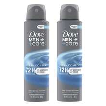 Dove Men+Care Antiperspirant Deodorant Dry Spray Twin Pack, Clean Comfort, 3.8 Oz - nhiều mùi hương - Xem 1