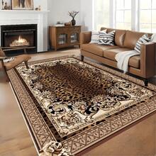 Retro Leopard Print Flannel Carpet, 2D Digital Printing, Non-Slip Rubber Bottom, Multiple Sizes Available. Suitable For All Seasons, Washable, Machine Washable, Comfortable, Unique, Suitable For Him, Her, Family Members, Boyfriend, Girlfriend, Father, Family Members, Mother, Lover, Daughter, Son, Grandfather, Grandmother, Teacher, Doctor, Nurse, Friend, Classmate, Pet. As Birthday Gifts, Household Items, Wedding Items, Souvenirs, Home Decoration, Daily Life, Office Decoration, Birthday, Anniversary, Valentine's Day, Thanksgiving, Graduation Season, Christmas, Halloween, Mother's Day, Father's Day, Wedding, New Year Gift Decoration. Suitable For Shopping Centers, Restaurants, Kitchens, Bathrooms, Living Rooms, Bedrooms, Corridors, Balconies, Outdoor Doors, Door Mats, Entrance Mats, Non-Slip Mats, Offices, Cafes, Piano Room Floor Decoration - Nhiều màu 4 - Xem 4