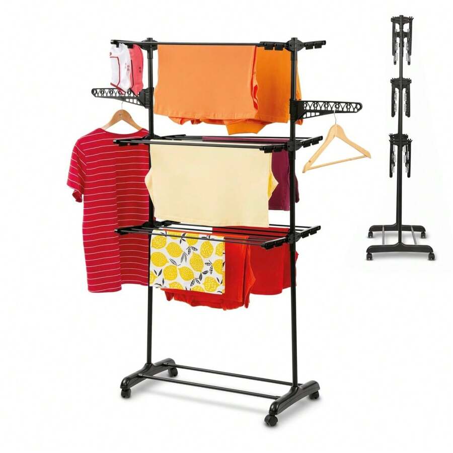 Vertical Layered Laundry Dryer Drying Rack - View 1