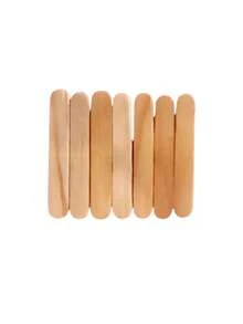 Palitos de madera para paletas mini paletas de hielo postres manualidades bolsa con 100 pz - Caqui - Ver 3