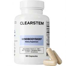CLEARSTEM - MINDBODYSKIN Hormonal Acne Supplement (5-HTP) - Natural DIM Supplement - Skin Care Vitamins - Hormone Balance, Antioxidants - Gluten Free, Cruelty Free - 30 Servings, 90 Capsules Weight Loss Free Shipping Wellness Vitamins Supplements Chlorophyll Creatina Monohidratada Vitamins Probiotics For Women Protein Powder Quick Ship Items  Creatina Colageno - 90 viên nang - Xem 1