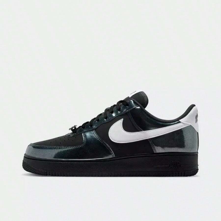 Nike Air Force 1 Low '07 LV8 Glam Rock Black White Casual Shoes Men's IB6843-001 - 深綠色 - 查看 1