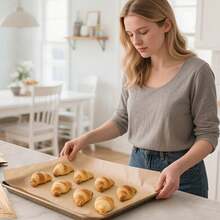 200 Sheets 14-Inch Non-Stick Parchment Paper, Waterproof, Oil-Proof, Heat Resistant, For Baking, Cooking, Grilling, Air Fryer And Steaming - Unbleached, Fits Half Sheet Pan, Happy Eid Al-Adha - Camel - View 8