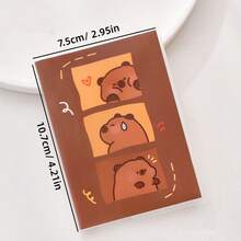 4 cuốn sổ tay mini hình chuột lang nước dễ thương, sổ tay học sinh hình chuột lang nước, sổ tay bỏ túi mini - nhật ký di động để ghi chú hàng ngày, đồ dùng học tập và văn phòng phẩm. - Một kích thước phù hợp với tất cả - Xem 3