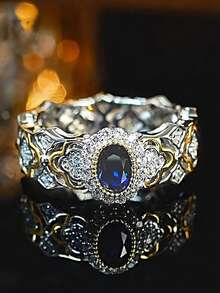 1pc Fashion Square Zirconia Ring For Women, Suitable For Valentine's Day Gift, Wedding Anniversary Party Wear - 1# - View 8