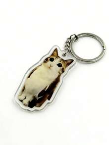 Interesting Owl Mix Keychain: Viral Meme Acrylic Pendant, Quirky Accessory, Unique Creative Gift - Multicolor - View 6