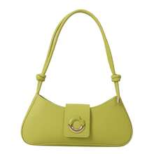 French-Style Niche Textured Underarm Bag, New Summer Solid Color PU Shoulder Bag, Versatile For Commuting, Crossbody Handbag - Green - View 2