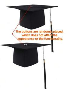 1 套毕业流苏博士帽，学校派对典礼照片道具装饰 - 彩色 - 查看 13