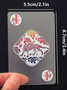 Innovative PVC Transparent Plastic Crystal Poker Cards, Tabletop Game Cards, Halloween & Christmas Gift - Multicolor - View 11