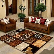 Retro Leopard Print Flannel Carpet, 2D Digital Printing, Non-Slip Rubber Bottom, Multiple Sizes Available. Suitable For All Seasons, Washable, Machine Washable, Comfortable, Unique, Suitable For Him, Her, Family Members, Boyfriend, Girlfriend, Father, Family Members, Mother, Lover, Daughter, Son, Grandfather, Grandmother, Teacher, Doctor, Nurse, Friend, Classmate, Pet. As Birthday Gifts, Household Items, Wedding Items, Souvenirs, Home Decoration, Daily Life, Office Decoration, Birthday, Anniversary, Valentine's Day, Thanksgiving, Graduation Season, Christmas, Halloween, Mother's Day, Father's Day, Wedding, New Year Gift Decoration. Suitable For Shopping Centers, Restaurants, Kitchens, Bathrooms, Living Rooms, Bedrooms, Corridors, Balconies, Outdoor Doors, Door Mats, Entrance Mats, Non-Slip Mats, Offices, Cafes, Piano Room Floor Decoration - Nhiều màu 12 - Xem 1