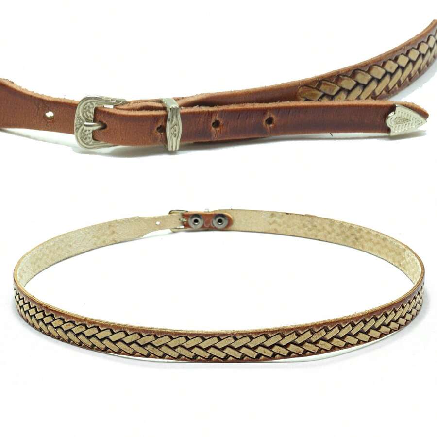 Atrevidu's Leather Hat Band - Caramelo±Tricê±G - View 1