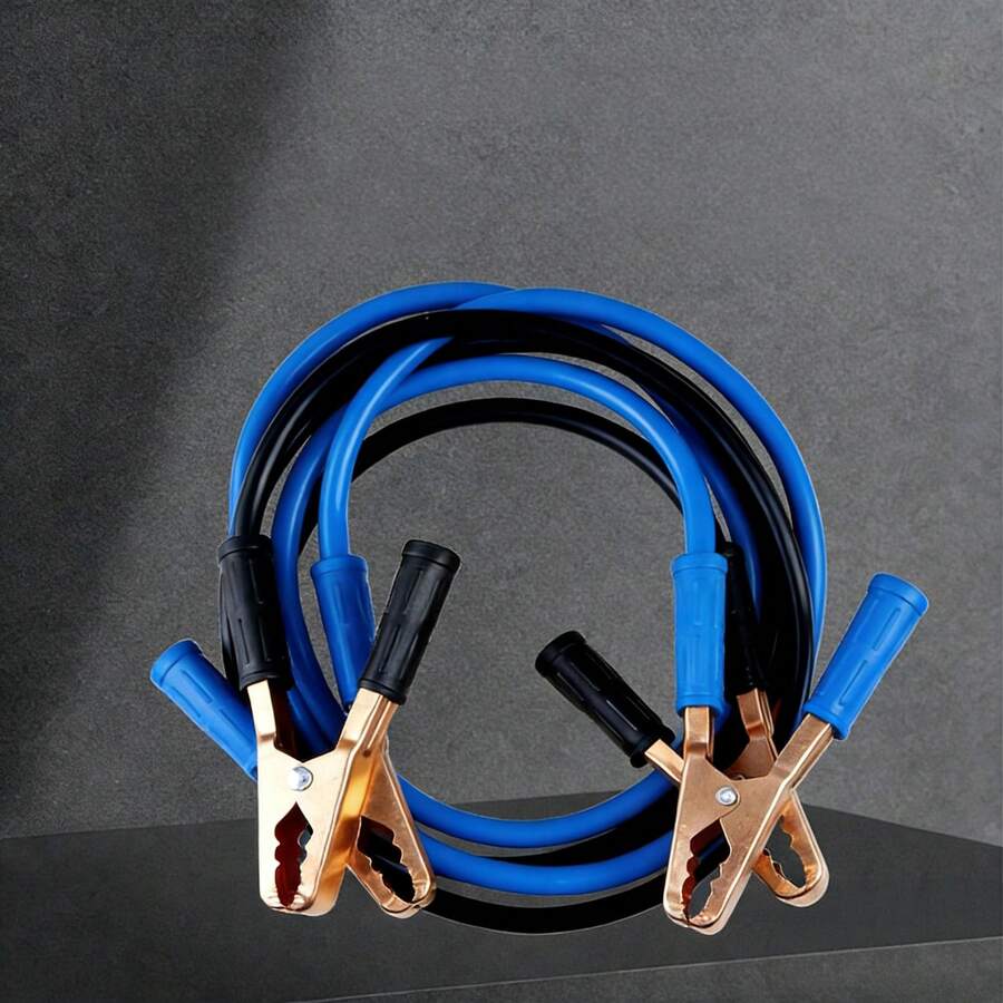 Cables puente para batería de coche, pinzas de cobre puro, cables de arranque de emergencia, pinzas para batería de coche - 1 - Ver 1