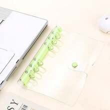 1pc A6 Transparent Portable File Folder, Candy Macaron Color Shell Options, Refillable Notebook, Transparent Interior, PP Material, Suitable For DIY Sticker Books, Handwriting, Or Storing Idol Photos, Cards, Small Items. Also Can Be Used As Loose-Leaf Notebook, Sealed Notebook, School Supplies, Student Binder - One Size - View 17