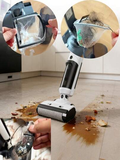 Filtro de mopa desechable, fácil y conveniente, ahorra tiempo y esfuerzo, apto para mopas de separación seca y húmeda, cuadradas, redondas y de otros tipos