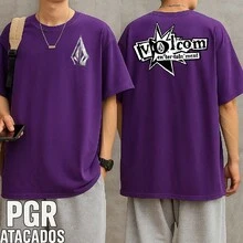 Volcom Street Style T-Shirt - Stylish Clothing Brand - Skateboarding - Unisex - Men's And Women's - 100% Cotton - Top Premium Streetwear - New Release - Immediate Shipping - Various Colors!! - 紫色 - 查看 3