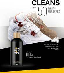 Crep Protect CURE Kit - Premium Sneaker Cleaning Kit, With Brush, Solution (100ml), Microfibre Cloth And Reusable Pouch - Crep Cure Travel-u - View 8