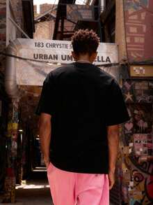 Camiseta de Manga Corta para Hombre Regalo Ideal para Cumpleaños 100% Algodón Camiseta Masculina de Calidad Verano Estampado Transpirable Suelta Suave y Cómoda Camiseta Casual Pascua Camiseta con Estampado Y2K Escena Urbana - Negro - Ver 5