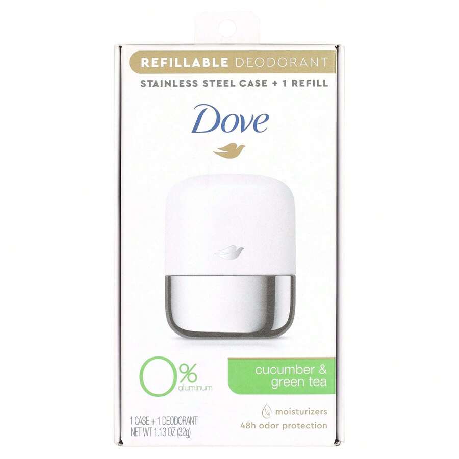 Dove Women's Refillable Deodorant Stick Starter Kit Cucumber & Green Tea, 1.13 Oz - nhiều mùi hương - Xem 1
