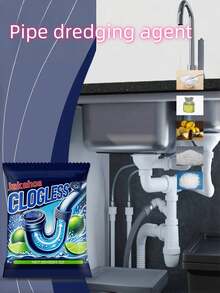 jakehoe 杰克豪；无堵塞水槽及排水管清洁粉；排水管清洁剂；管道疏通粉；下水道清洁粉；适用于洗脸盆/水槽/马桶下水道 - 粉狀 - 查看 8
